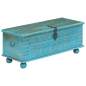 Preview:  Aufbewahrungstruhe Massivholz Mango Blau 100x40x41 cm