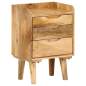 Preview:  Nachttisch Mangoholz Massiv 40 x 30 x 59,5 cm 