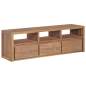 Preview:  TV-Schrank Massivholz Teak Natur 120×30×40 cm