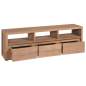 Preview:  TV-Schrank Massivholz Teak Natur 120×30×40 cm