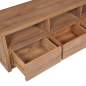 Preview:  TV-Schrank Massivholz Teak Natur 120×30×40 cm