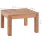 Preview:  Couchtisch Massivholz Teak Natur 60x60x40 cm