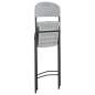 Preview:  Klappbare Barstühle 2 Stk. HDPE und Stahl Weiß