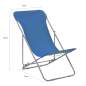 Preview:  Klappbare Strandstühle 2 Stk. Stahl und Oxford-Gewebe Blau 