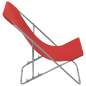 Preview:  Klappbare Strandstühle 2 Stk. Stahl und Oxford-Gewebe Rot