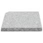 Preview:  Sonnenschirm-Gewichtsplatte Granit 25 kg Quadratisch Grau
