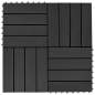 Preview:  Terrassenfliesen 11 Stück WPC 30 x 30 cm 1 qm Schwarz