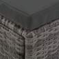 Preview:  4-tlg. Garten-Lounge-Set mit Polstern Poly Rattan Grau