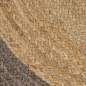 Preview:  Teppich Handgefertigt Jute mit Grauem Rand 90 cm
