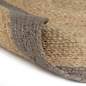 Preview:  Teppich Handgefertigt Jute mit Grauem Rand 90 cm