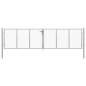 Preview:  Gartentor Verzinkter Stahl 415 x 150 cm Silbern