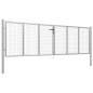 Preview:  Gartentor Verzinkter Stahl 415 x 150 cm Silbern