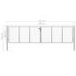Preview:  Gartentor Verzinkter Stahl 415 x 150 cm Silbern