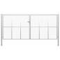 Preview:  Gartentor Verzinkter Stahl 415 x 225 cm Silbern