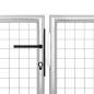 Preview:  Gartentor Stahl 400 x 100 cm Silbern