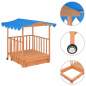 Preview:  Kinderspielhaus mit Sandkasten Holz Blau UV50 