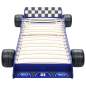 Preview:  Kinderbett im Rennwagen-Design 90 x 200 cm Blau