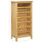 Preview:  Weinschrank 56 x 32 x 110 cm Massivholz Eiche