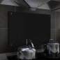 Preview:  Küchenrückwand Schwarz 70x50 cm Hartglas