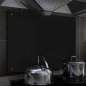Preview:  Küchenrückwand Schwarz 80x60 cm Hartglas