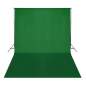 Preview:  Fotohintergrund Baumwolle Grün 500 x 300 cm Chroma-Key