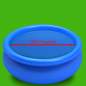 Preview:  Treibende Runde PE Pool-Solarplane 250 cm Blau