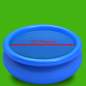 Preview:  Treibende Runde PE Pool-Solarplane 381 cm Blau