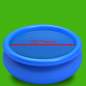Preview:  Treibende Runde PE Pool-Solarplane 455 cm Blau