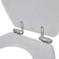 Mobile Preview:  Toilettensitz MDF Deckel mit Absenkautomatik Design Weiß