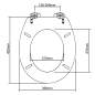 Preview:  Toilettensitz MDF Deckel mit Absenkautomatik Design Braun