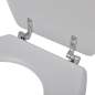 Preview:  Toilettensitz MDF Deckel ohne Absenkautomatik Design Weiß