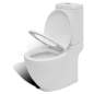 Preview:  Stand-WC & Bidet Set Weiß Keramik