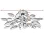 Preview:  Deckenleuchte Weiße & Klare Acrylglas-Blätter 3 × E14-Lampen