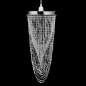 Preview: Kristall Anhänger Kronlampe 22 x 58 cm
