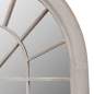 Preview: Rustikaler Gartenspiegel Bogen 116 x 60 cm für Innen- und Außenbereich
