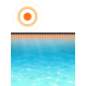 Preview: Runde Pool-Abdeckung PE Blau 488 cm