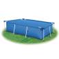 Preview: Rechteckige Pool-Abdeckung PE Blau 450 x 220 cm
