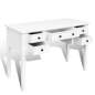 Preview: Weißer Schreibtisch mit 5 Schubladen