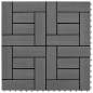 Preview: Graue Terrassenfliesen 11 Stk. 30 x 30 cm WPC 1 qm