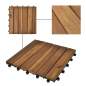 Preview:  Terrassenfliesen 20 Stk. Vertikales Muster 30x30 cm Akazienholz