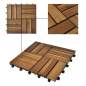 Preview:  Terrassenfliesen 20 Stk. 30x30 cm Akazienholz