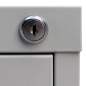 Preview:  Registerschrank mit 3 Schubladen Grau 102,5 cm Stahl