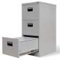 Preview:  Registerschrank mit 3 Schubladen Grau 102,5 cm Stahl
