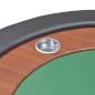 Preview:  Pokertisch für 10 Spieler mit Dealerbereich und Chipablage Grün 