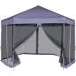 Preview:  Hexagonal Pop-Up Zelt mit 6 Seitenwänden Dunkelblau 3,6x3,1 m