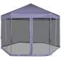 Preview:  Hexagonal Pop-Up Zelt mit 6 Seitenwänden Dunkelblau 3,6x3,1 m