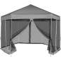 Preview:  Hexagonal Pop-Up Zelt mit 6 Seitenwänden Grau 3,6x3,1 m