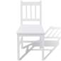 Preview:  Siebenteiliges Esstisch-Set Pinienholz Weiß