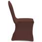 Preview:  Stretch Stuhlbezug 4 Stück Braun