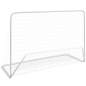 Preview: Fussballtore 2 Stk. mit Netzen 182×61×122 cm Stahl Weiß